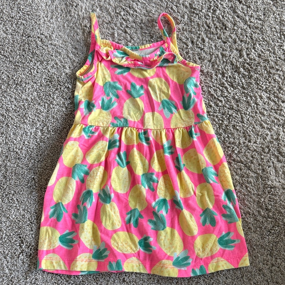 Carter's Pink and Yellow Pineapple Dress